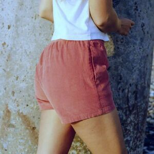 MOLLUSK Micro Corduroy Baja Shorts Size M Baja Rose Lined Cotton Surf Beach